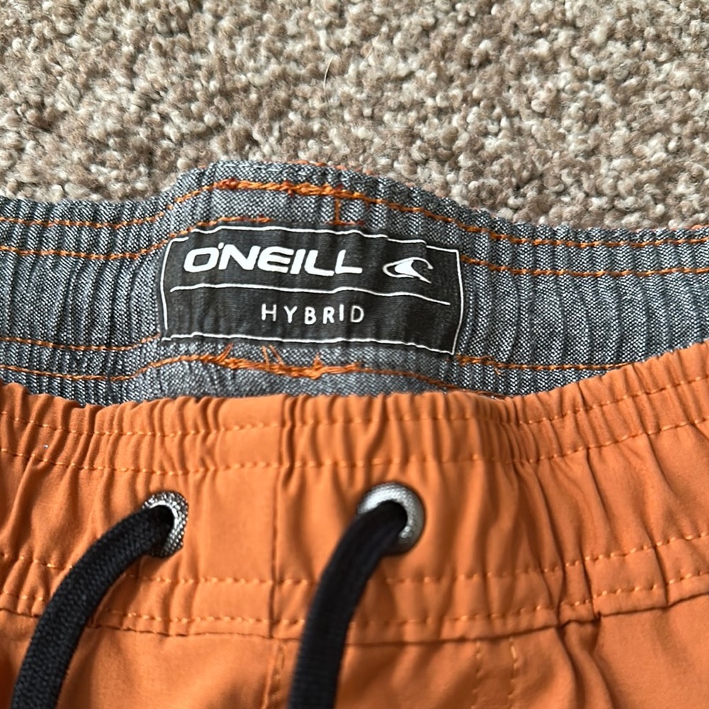 O'Neill Hybrid Hyperdry Burnt Orange Swim Trunks - Picture 2 of 6